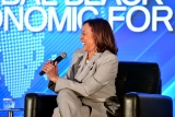 Kamala Harris Suits Up in Black Pumps for Global Black Economic Forum – Footwear News